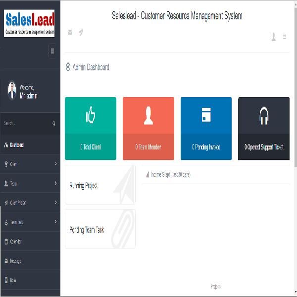 SalesLead- Customer Resource Management System