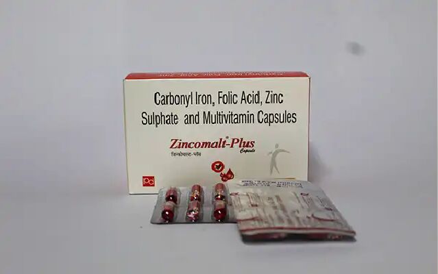 Carbonyl Iron, Folic Acid, Zinc Sulphate And Multivitamin Capsules