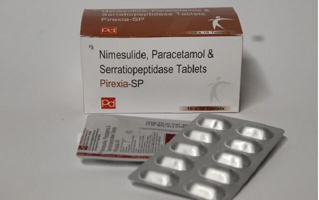 Nimesulide, Paracetamol And Serratiopeptidase Tablets