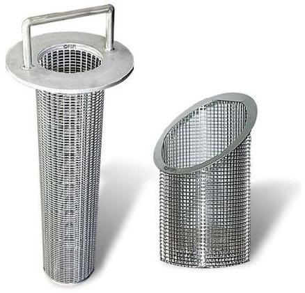 Stainless Steel Filter Strainer Baskets, Color : Silver