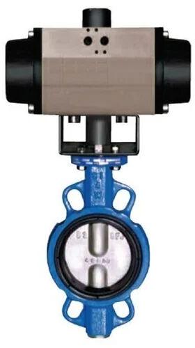 Mild Steel Pneumatic Actuated Butterfly Valve, Size : 16mm