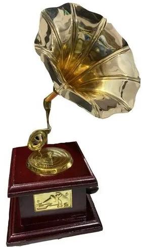 Antique Brass Gramophone, Color : Golden Red
