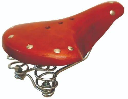 BICYCLE LEATHER SADDLE, Color : Brown