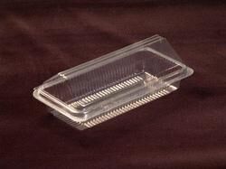 Rectangle Plastic Disposable Hot Dog Tray, Color : Transparent