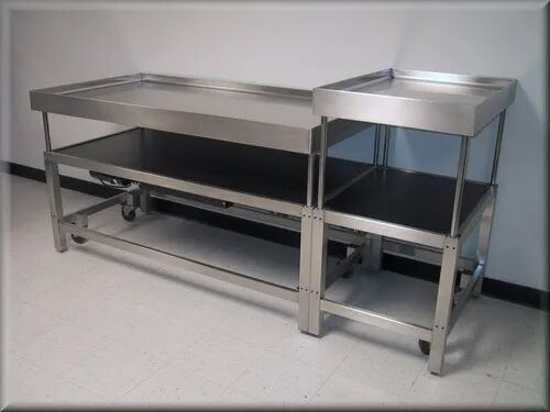 Aluminium Stainless Steel Table, for Industrial, Color : Silver