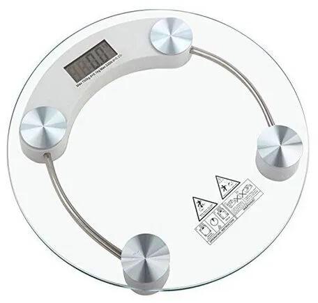 150kg Tempered glass Body Weighing Scale, Size : 10 inche