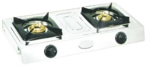 Injla Rectangular Stainless Steel Two Burner Stove