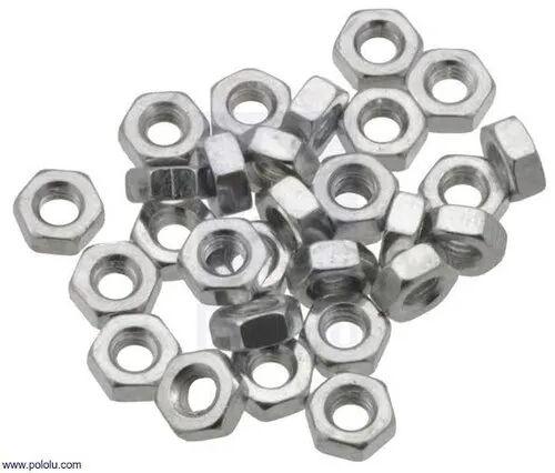 Stainless Steel 100 gm 2H Hex Nut, Packaging Type : Box