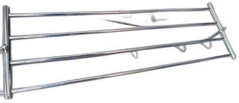 Stainless Steel Towel Rack, Color : Silver
