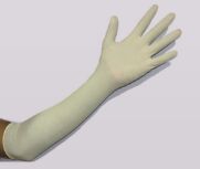 Elbow latex gloves