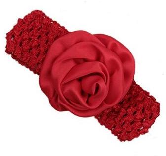 Pikaboo Crochet Baby Headband, Color : Red