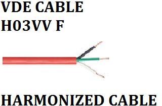 VDE CABLE H03VV F (HARMONIZED CABLE)