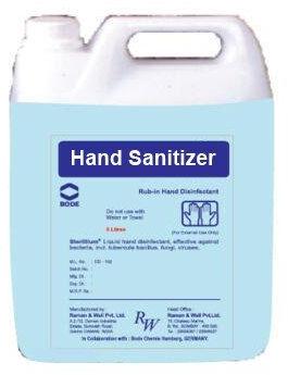 Hand sanitizer, Packaging Size : 5Ltr