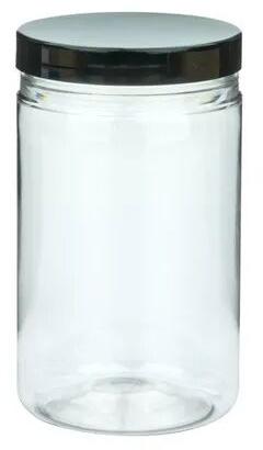 Transparent Round PET Pickle Jar, Capacity : 1L