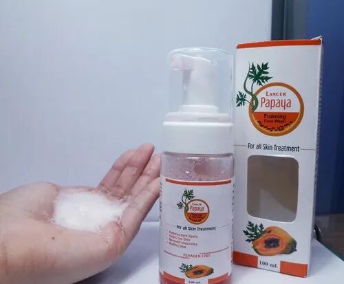 PAPAYA FACE WASH, for CLEARS TAN- SKIN, REMOVE IMPURITIES, HEALTHY GLOW, Packaging Type : 100 ml