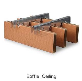 Wooden Baffle Ceiling