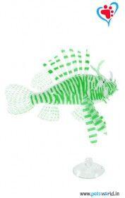 Aqua Geek Aquarium Artificial Floating Lionfish (Green)