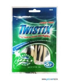 Twistix Dental Dog Treats Mint Mini 5 Pcs