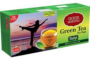 Good Morning Green Tea Tulsi Tea Bags