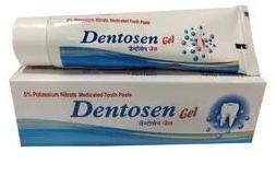 Dentosen Toothpaste Gel, Packaging Size : 50 gm