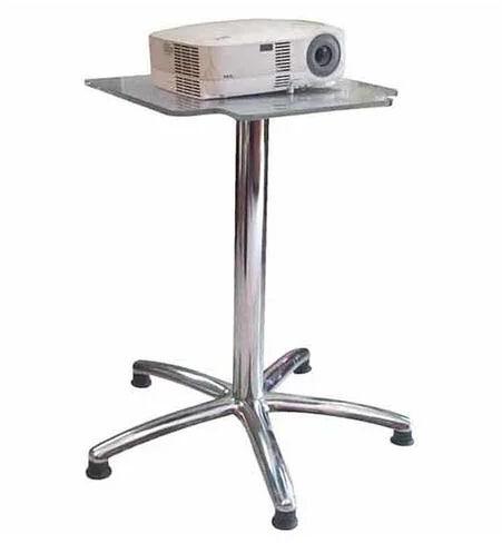 Projector Trolley Stand, Color : BLACK