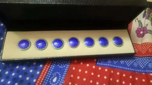 Round Sherwani Buttons, Packaging Type : Box