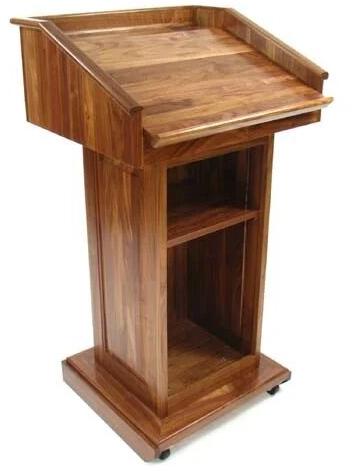 Wooden Podiums, Color : Brown