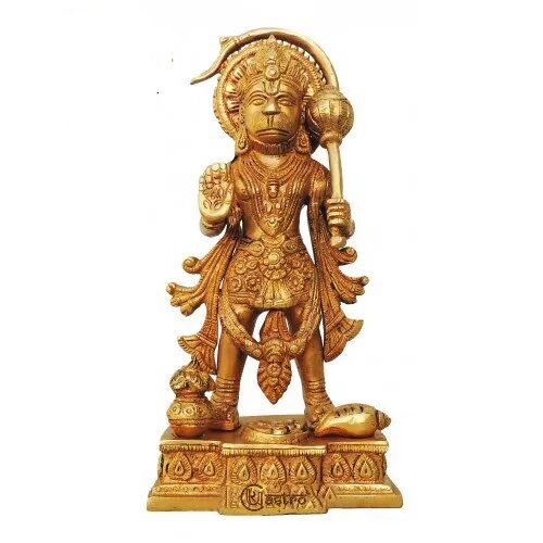 Brass Hanuman Pavanputra Statue