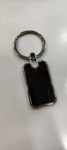 Metal Keychain, Color : Black
