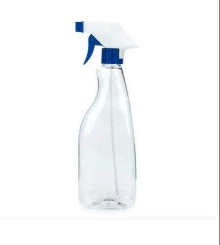 Geenova Rectangular PET Plastic Spray Bottle, for Chemical, Capacity : 500ml