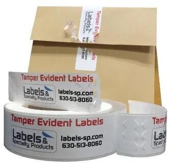 Printed Polyester Tamper Evident Labels, Packaging Type : Roll