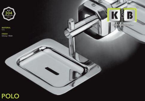 KB Rectangular Stainless Steel Soap Dish