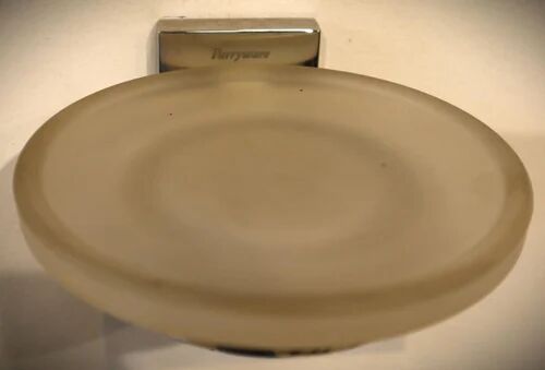 Round Fiber soap dish, Color : Transparent
