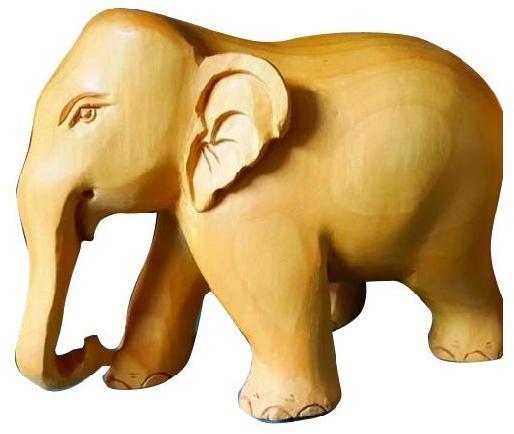 Wooden Elephant Statue, Size : 3 Inch