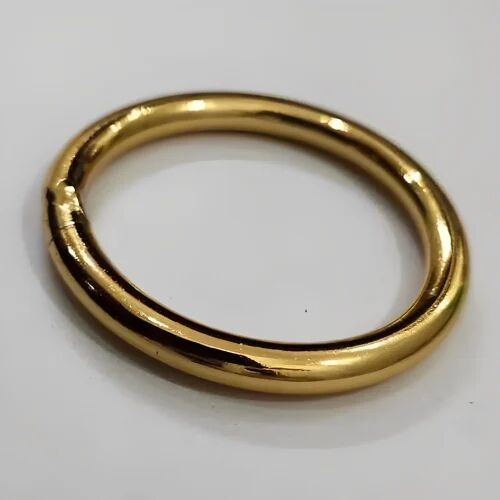 Round Brass O Ring, Color : Golden