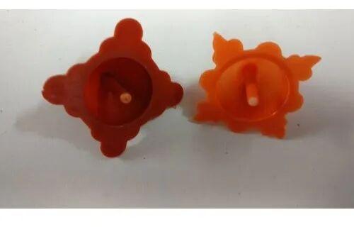 Plastic Firki Toy, Color : Red Orange