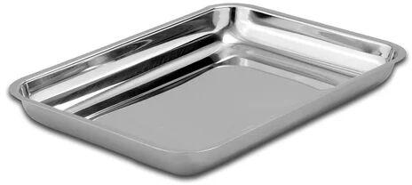 Silver Stainless Steel Surgical Instruments Tray, For Hospital
