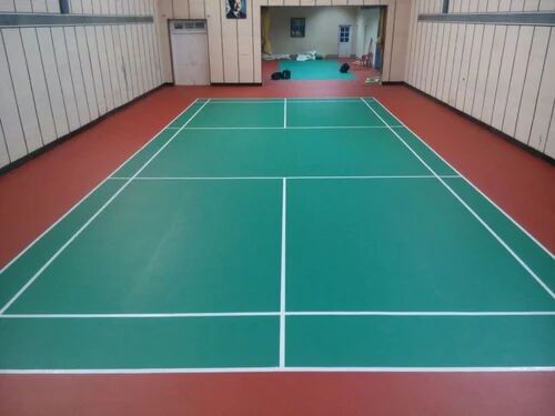 Badminton Court Flooring, Size : 20 X 44 ft