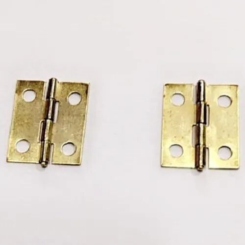 Brass Wooden Box Hinges, Color : Golden