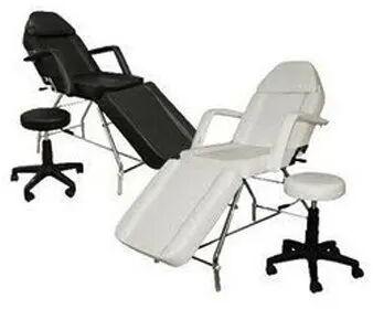 Pu Leather Portable Massage Chair, Color : Black