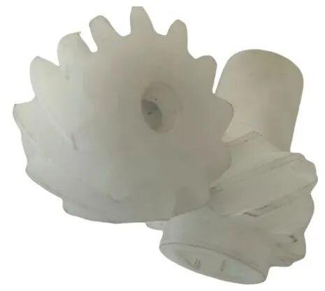 Round PP Helical Gear, Color : White