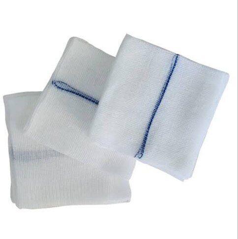Disposable Cotton Gauze Swab, Color : WHITE