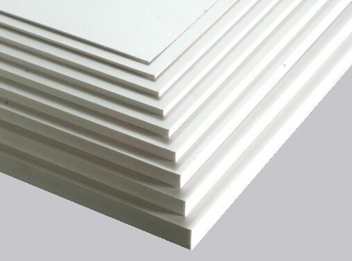 Rectangular Non Polished PVC board, for Building, Furniture, Pattern : Plain