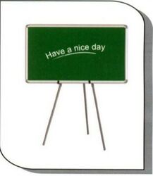 Rectangular display board, Color : Green