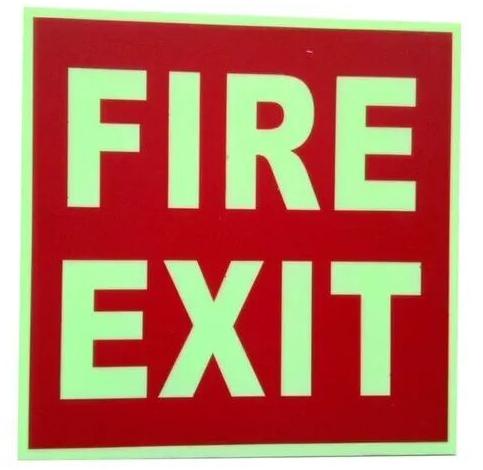 Fire Exit Sign Board