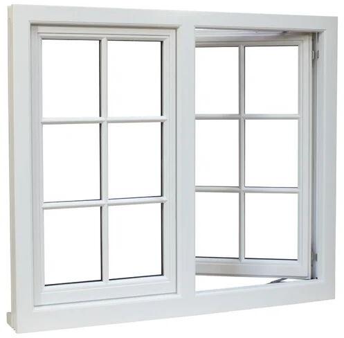 UPVC Casement Window, Color : Ivory or Half White