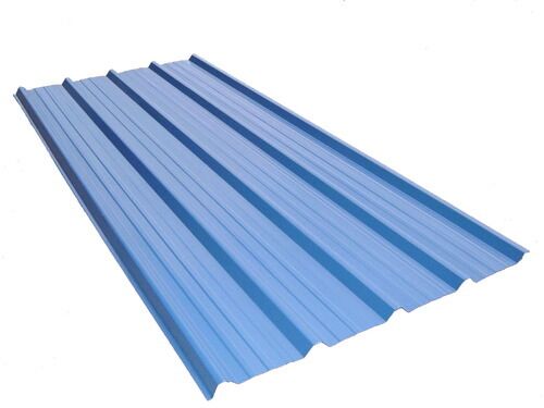 Color Coated Steel industrial roofing sheet, Color : Blue
