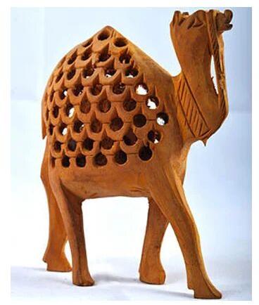 Wood Carved Camel