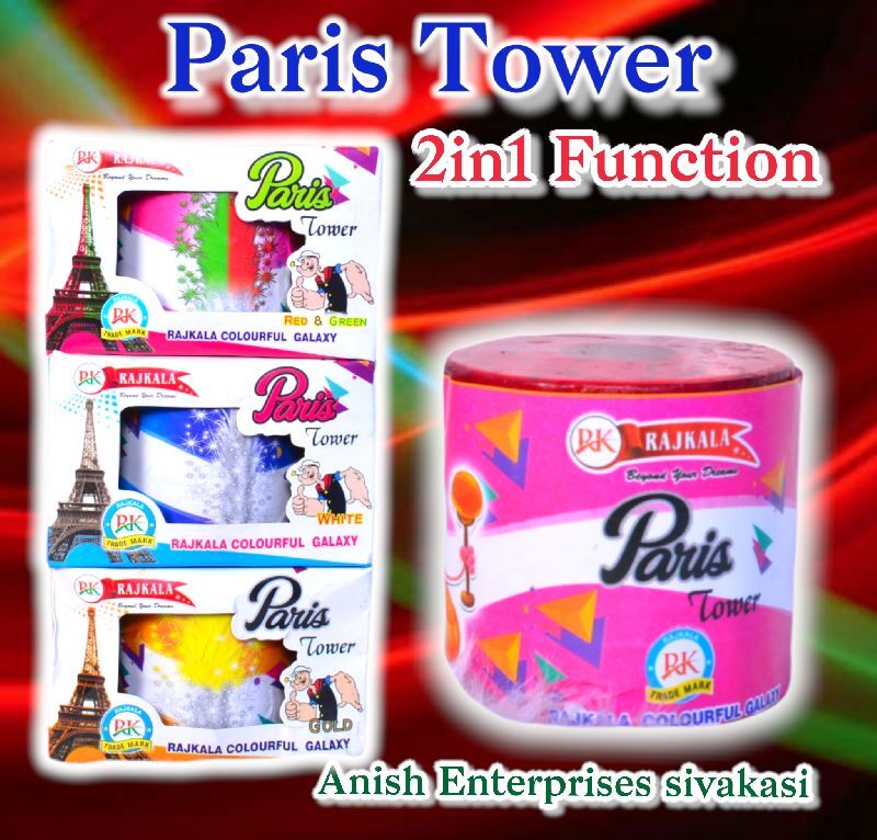 paris tower colorful cracker