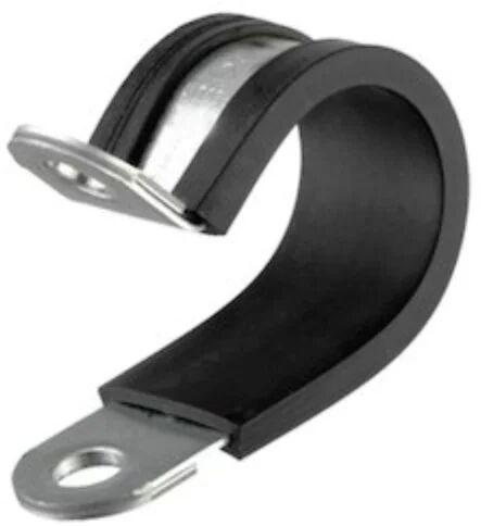 Stainless Steel Rubber P Clip, Color : Black